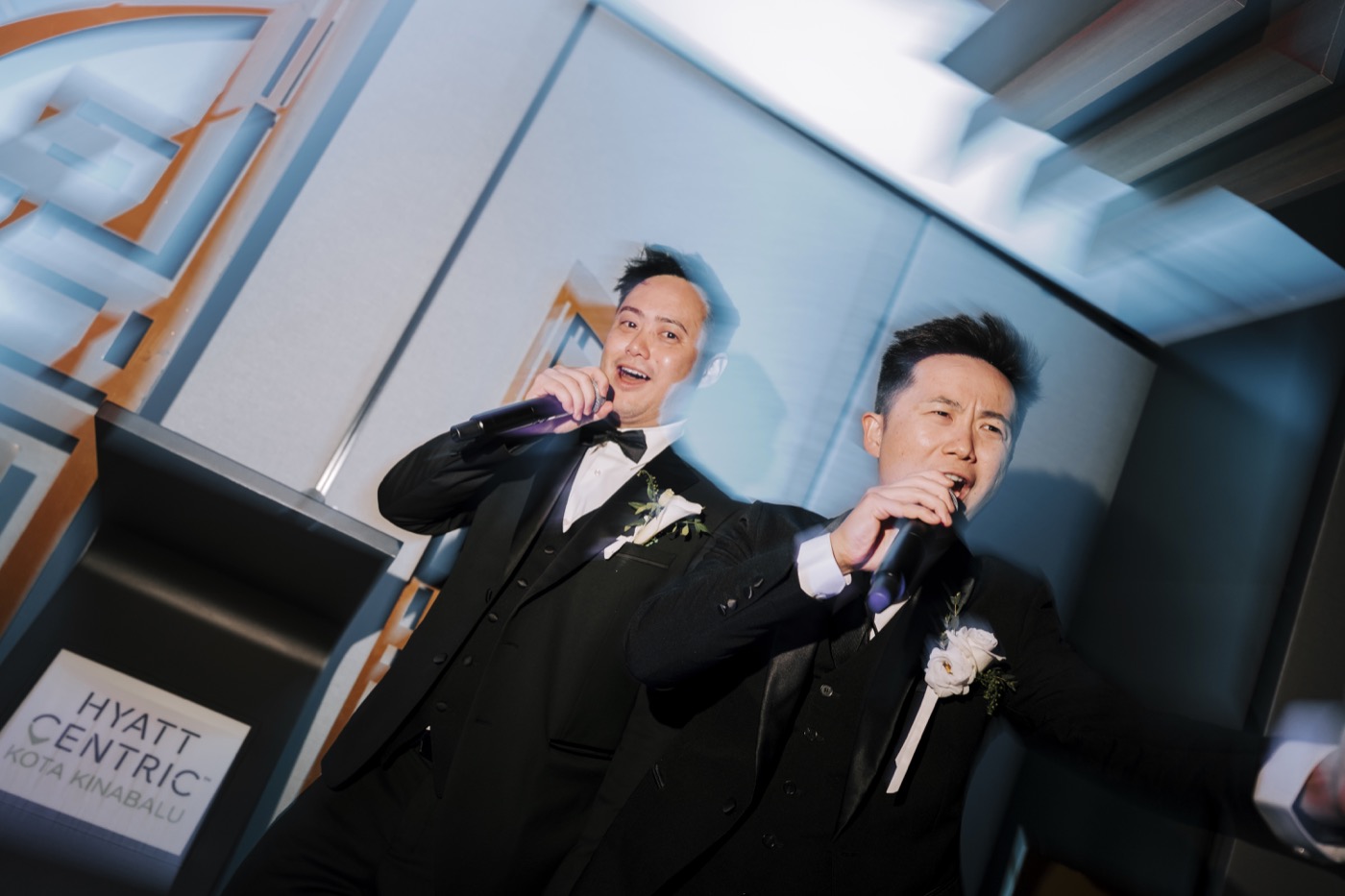 A quiet candid wedding frame